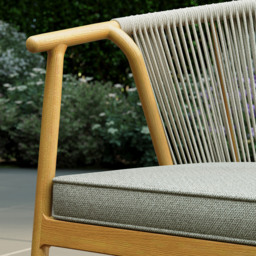 Charles Bentley Almada 6 Seater Rope Weave Garden Dining Set - Grey - Wilko - thumbnail 7
