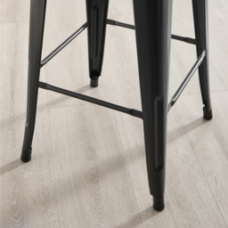Furniturebox Carter Black Tolix Style Bar Stool Set of 2 - Wilko - thumbnail 4