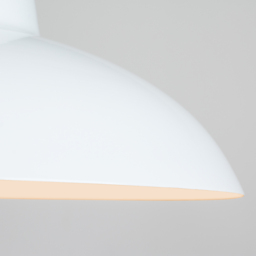 ValueLights Civic Metro Style White Metal Retro Pendant Light Shade - Size: 12 x 28.8 x 28.8cm - Wilko - thumbnail 7