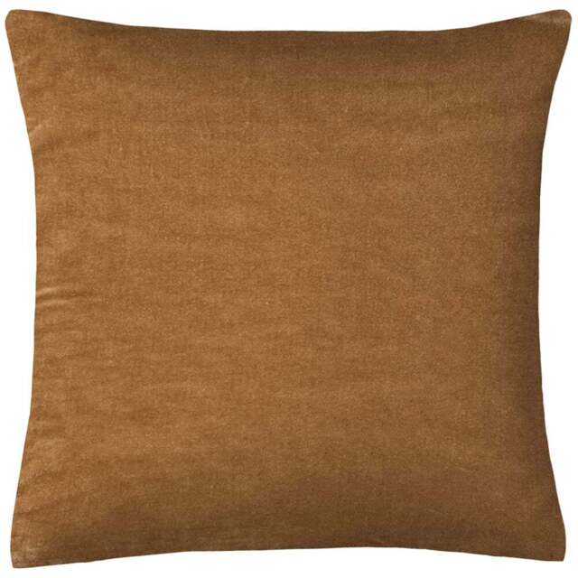 Intimates Grace Velvet Latte Filled Cushion 43 x 43cm 2 Pack - Brown - Wilko - image 1