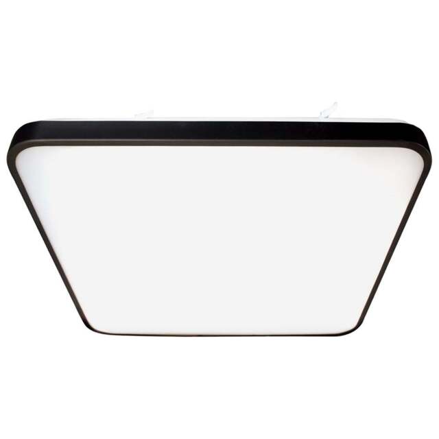 Milagro Fabio Black Ceiling Lamp 37cm 230V - Size: 37 x 37 x 6cm - Wilko - image 1