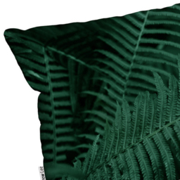 Benjamin Tate Design Deep Green Fern Leaves Cushion 45 x 30cm - Wilko - thumbnail 3
