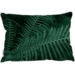 Benjamin Tate Design Deep Green Fern Leaves Cushion 45 x 30cm - Wilko