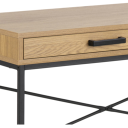 Florence Seaford Single Drawer Single Shelf Office Desk Oak - Brown - Furniture To Go - Wilko - thumbnail 6