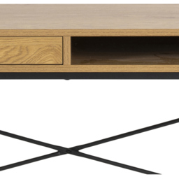 Florence Seaford Single Drawer Single Shelf Office Desk Oak - Brown - Furniture To Go - Wilko - thumbnail 7