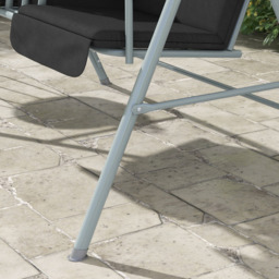 Outsunny 2 Seater Black Swing Chair with Canopy - Size: 136 x 56 x 22cm - Wilko - thumbnail 4