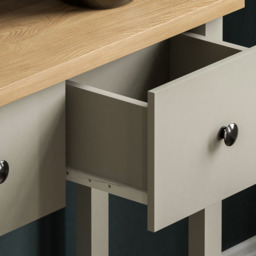 Vida Designs Arlington 3 Drawer Grey and Oak Console Table - Size: 30 x 100 x 74cm - Wilko - thumbnail 6