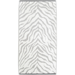 Allure Bath Fashions Grey Zebra Print Sculpted Hand Towel - Size: 50 x 90cm - Wilko - thumbnail 4