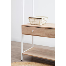 Premier Housewares Bradbury 3 Shelf 2 Drawer Natural Oak Bookshelf - Cream - Interiors by Premier - Wilko - thumbnail 6