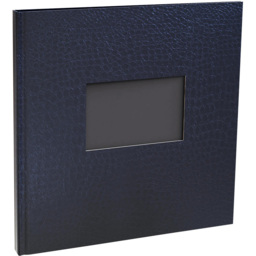 Exacompta Prestige Night Blue Photo Album 30 Sheets 60 Photos - Size: 1.7 x 24.7 x 24.7cm - Wilko