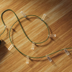 Twinkly 200 RGB Christmas Candle Shaped LED Smart Green Cable USB String Light 12m - Size: 12 x 5.6 x 18cm - n/a - Wilko