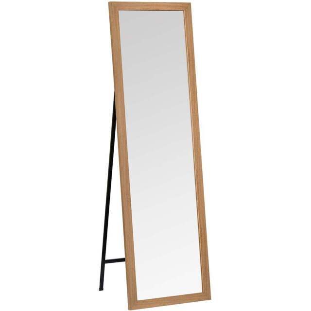 Single Essentials Free Standing Mirror 157 x 48cm - Brown - The Port. Co Gallery - Wilko