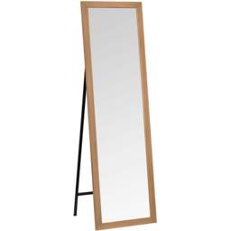 Single Essentials Free Standing Mirror 157 x 48cm - Brown - The Port. Co Gallery - Wilko
