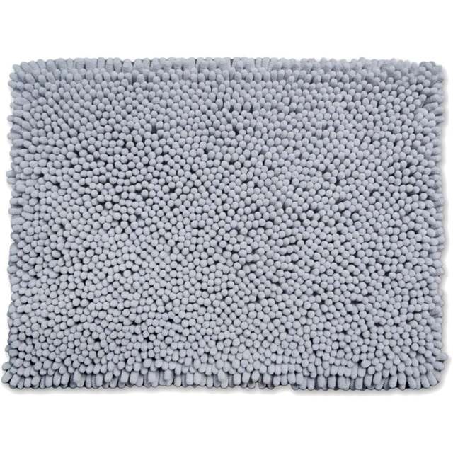 Allure Bath Fashions Jumbo Luxury Dove Grey Deep Pile Non-Slip Bobble Bath Mat 50 x 70cm - Wilko - image 1