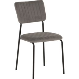 Seconique Sheldon Set of 4 Grey Velvet Fabric Dining Chair - Wilko - thumbnail 5