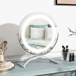 Costway White LED Smart Touch Makeup Vanity Mirror 30cm - Wilko - thumbnail 5