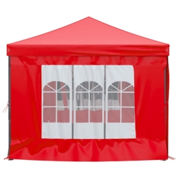 vidaXL 3 x 6m Red Foldable Party Tent with Sidewalls - Wilko - thumbnail 5