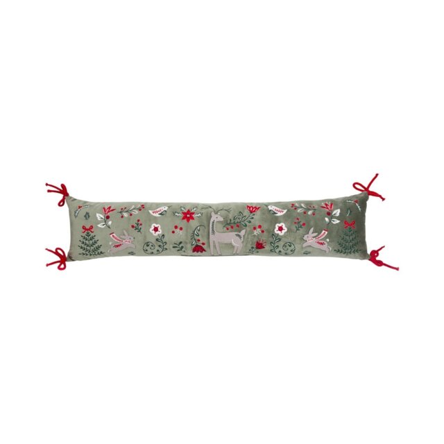 Folklore Embroidered Draught Excluder Grey - Wilko - image 1