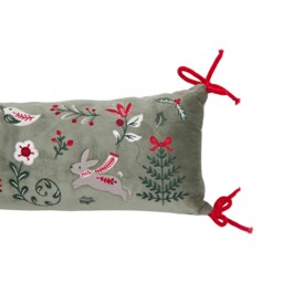 Folklore Embroidered Draught Excluder Grey - Wilko - thumbnail 3