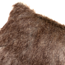 Kaikoo Brown Fur Tipped Cushion - Wilko - thumbnail 4