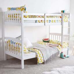 Kosy Koala White Wooden Bunk Bed - Size: Single - Portland - Wilko - thumbnail 1