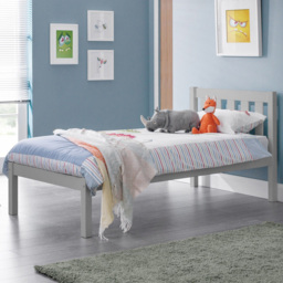Julian Bowen Luna Single Dove Grey Bed - Wilko
