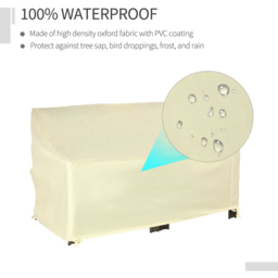 Outsunny Cream Waterproof 2 Seater Protection Cover 140 x 84 x 94cm - Wilko - thumbnail 6