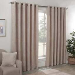 Divante Alden Natural Thermal Curtains 229 x 168cm - Size: W 228 x D 168cm - Wilko
