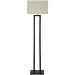 ValueLights Gloria Lamp Shade Black Double Stem Metal LED Floor Lamp - Size: 150.5 x 43 x 25cm - Wilko - thumbnail 1