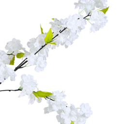 Living and Home Cherry Blossom Artificial Tree Decoration 165cm - Size: 165 x 98 x 98cm - White - Wilko - thumbnail 6