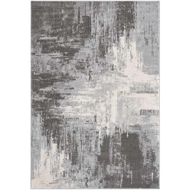 Desire Rugs Obsidian Grey Craft Abstract Rug 200 x 290cm - Size: 290 x 200 x 0.8cm - Wilko - image 1