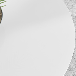 Furniturebox Arona 4 Seater Round Dining Table White High Gloss and Black - Wilko - thumbnail 3