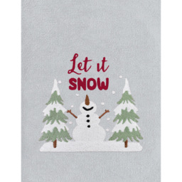 Noel Square Let It Snow White Hand Towel 2 Pack - Size: 66 x 41 x 1cm - Wilko - thumbnail 4