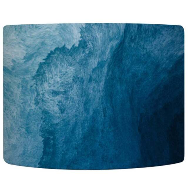 Benjamin Tate Design Small Abstract Blue Liquid Fluid Lamp Shade - Size: 25 x 22 x 10cm - Wilko - image 1
