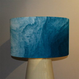 Benjamin Tate Design Small Abstract Blue Liquid Fluid Lamp Shade - Size: 25 x 22 x 10cm - Wilko - thumbnail 4