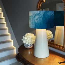 Benjamin Tate Design Small Abstract Blue Liquid Fluid Lamp Shade - Size: 25 x 22 x 10cm - Wilko - thumbnail 7