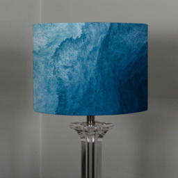 Benjamin Tate Design Small Abstract Blue Liquid Fluid Lamp Shade - Size: 25 x 22 x 10cm - Wilko - thumbnail 3