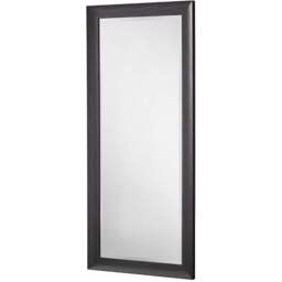 Yearn Dark Grey Scooped Grained Bevelled Full Length Mirror 167.5 x 76cm - Wilko