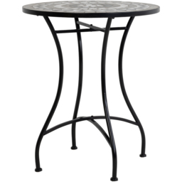 Charles Bentley 2 Seater Bistro Set Mosaic Black and Grey - Wilko - thumbnail 6