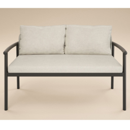 SOLACE+CO Kyla 4 Seater Garden Lounge Set - Grey + Brown - Wilko - thumbnail 3