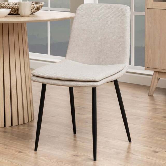 Florence Becca Set of 4 Beige Dining Chair - Cream - Furniture To Go - Wilko - image 1