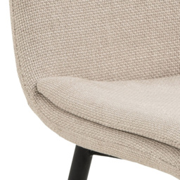 Florence Becca Set of 4 Beige Dining Chair - Cream - Furniture To Go - Wilko - thumbnail 6