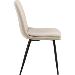 Florence Becca Set of 4 Beige Dining Chair - Cream - Furniture To Go - Wilko - thumbnail 4