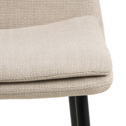 Florence Becca Set of 4 Beige Dining Chair - Cream - Furniture To Go - Wilko - thumbnail 7