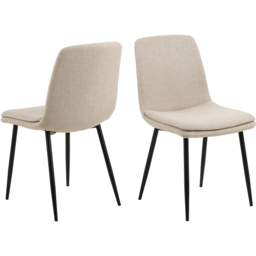 Florence Becca Set of 4 Beige Dining Chair - Cream - Furniture To Go - Wilko - thumbnail 5