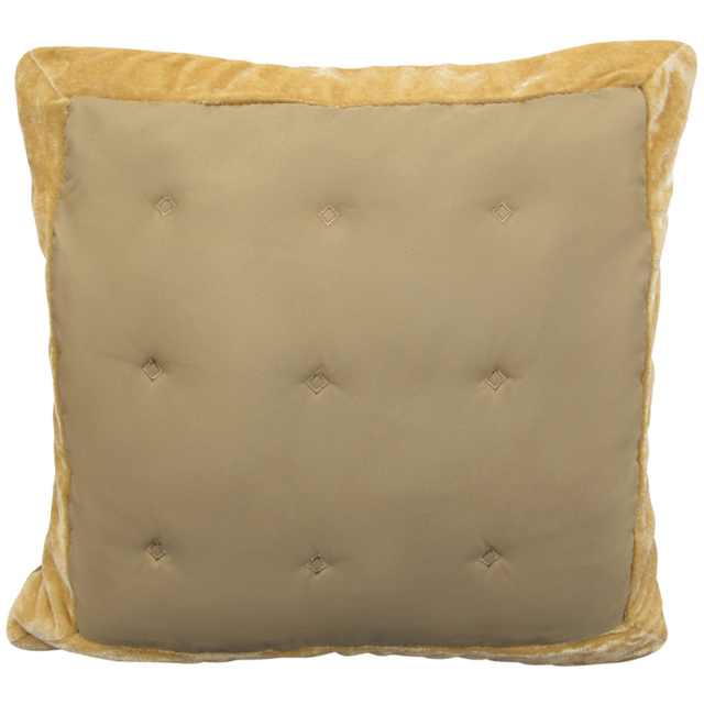 Intimates Boston Velvet Latte Filled Cushion 43 x 43cm 2 Pack - Cream - Wilko - image 1