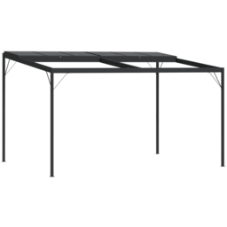 vidaXL 2.45 x 3.96m Anthracite Aluminium and Steel Gazebo with Roof - Size: 2.5 x 4m - Grey - Wilko - thumbnail 4
