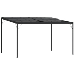 vidaXL 2.45 x 3.96m Anthracite Aluminium and Steel Gazebo with Roof - Size: 2.5 x 4m - Grey - Wilko - thumbnail 3