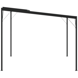 vidaXL 2.45 x 3.96m Anthracite Aluminium and Steel Gazebo with Roof - Size: 2.5 x 4m - Grey - Wilko - thumbnail 6