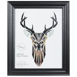 Ashford Black Photo Frame 10 x 8 inch - The Port. Co Gallery - Wilko - thumbnail 1